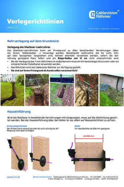 Verlegerichtlinien